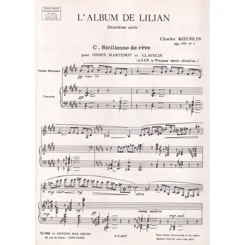 Sicilienne De Reve - Op.149 - L´ Album - Serie 2