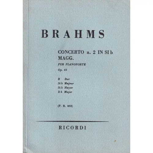Concerto N.2 In Sib Maj.- Op.83 (partitura de bolso)