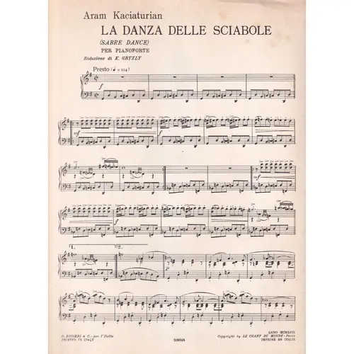La Danza Delle Sciabole