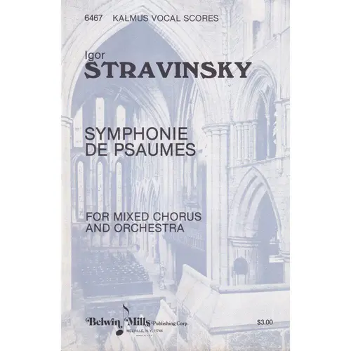 Symphonie de Psaumes for mixed chorus and orchestra