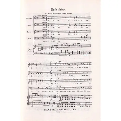Second Mass in C - Paukenmesse