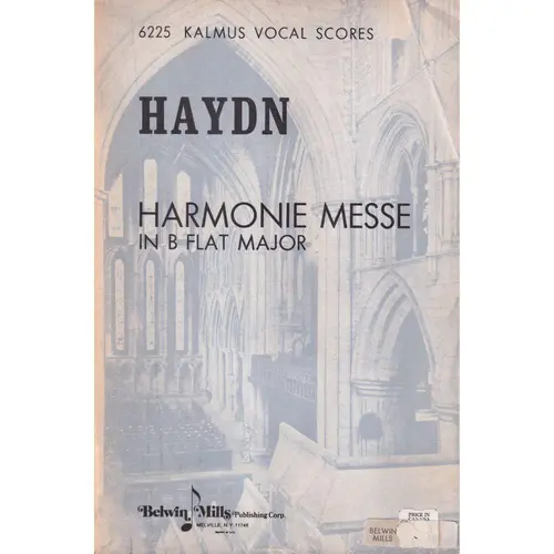 Harmonie Messe in B flat Major - vocal score