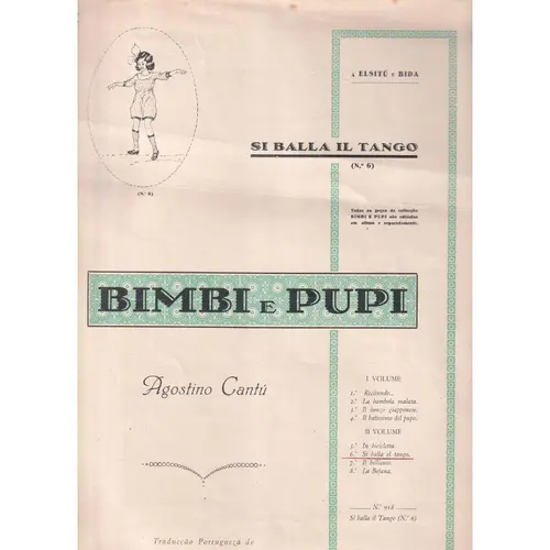Si Balla el Tango - Bimbi E Pupi N.6  (Edição Antiga)