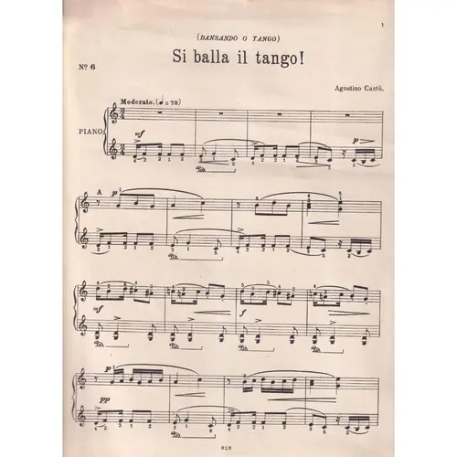 Si Balla el Tango - Bimbi E Pupi N.6  (Edição Antiga)