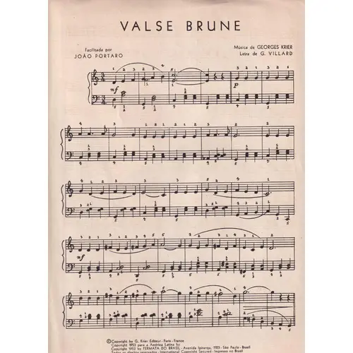 Valse Brune  (Edição Antiga)