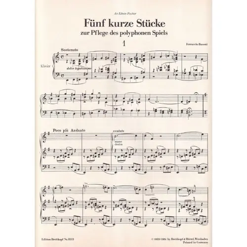 Funf Kurze Stucke (5 Peças Pequenas)