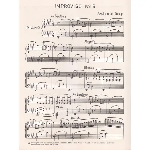 Improviso N. 5 para Piano