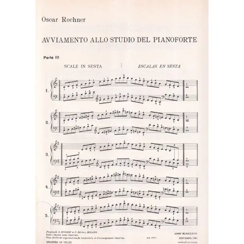 Avviamento Allo Studio Del Piano - Vol3