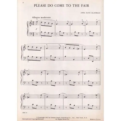 Please Do Come To The Fair  (Edição Antiga)