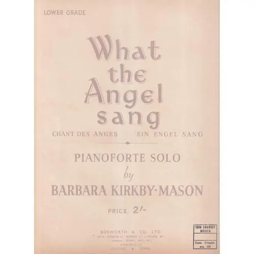 What The Angel Sang  (Edição Antiga)