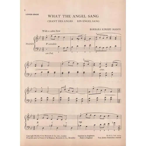 What The Angel Sang  (Edição Antiga)