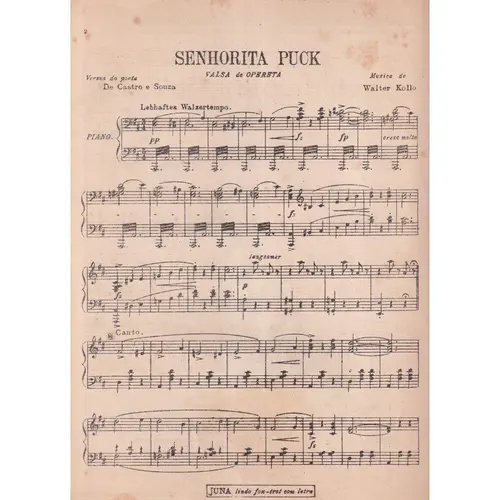 Senhorita Puck - Valsa  (Edição Antiga)