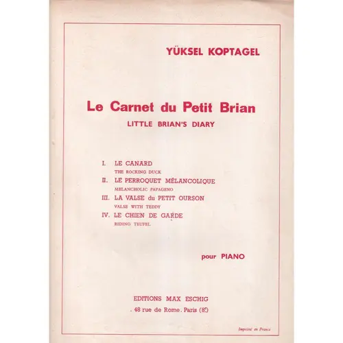Le Carnet Du Petit Brian