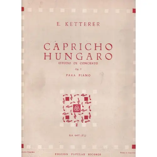 Capricho Hungaro - Op.7