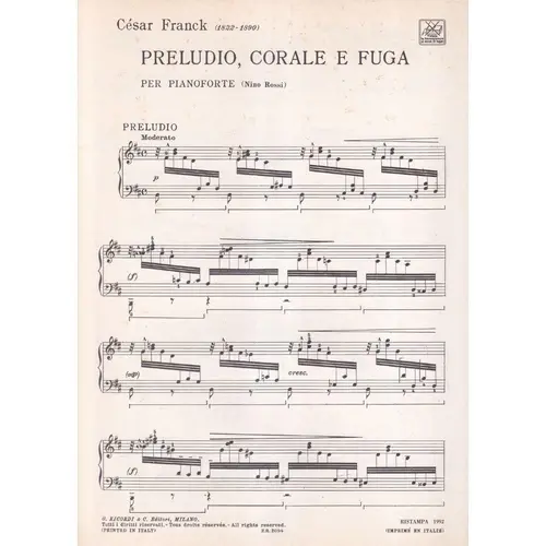Preludio,Corale E Fuga