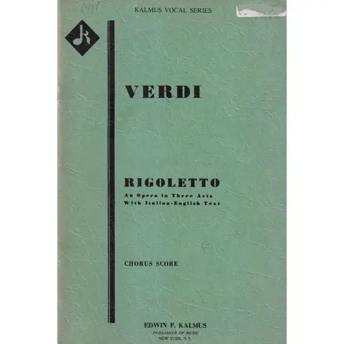 Rigoletto - chorus score