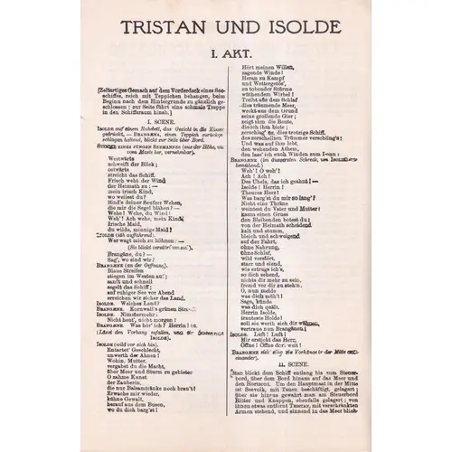 Tristan und Isolde - libreto