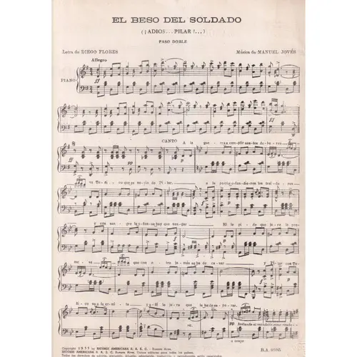 El Beso Del Soldado  - Paso Doble