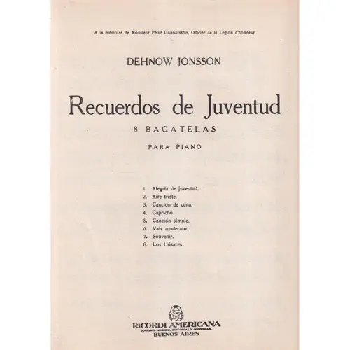 Recurdos De Juventud  (Edição Antiga)
