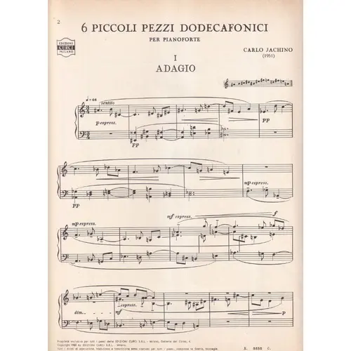 6 Piccoli Pezzi Dodecafonici  (Edição Antiga)