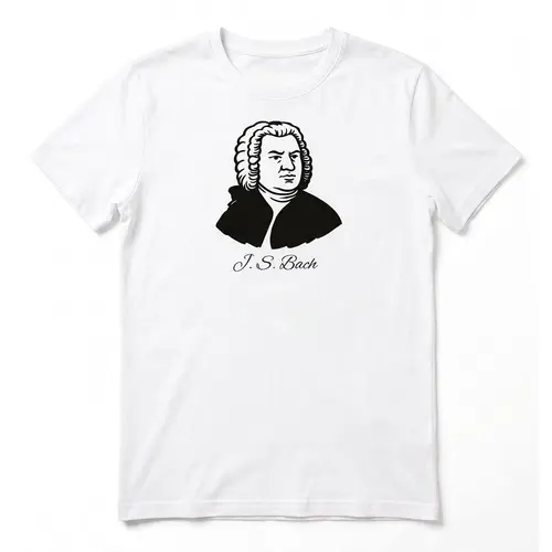 Camiseta Personalizada J.S.Bach - M Baby Look