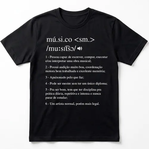 Camiseta Personalizada Músico - P