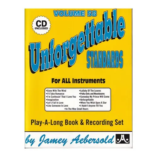 Ja058 - Unforgettable  - Jamey Aebersold Jazz - EDIÇÃO ANTIGA