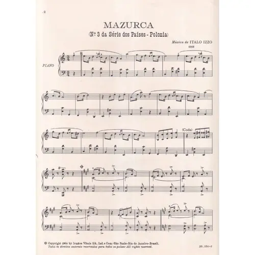Mazurca - N.3 Da Serie Dos Países - Polonia