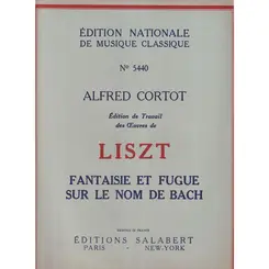 Fantaisie et Fugue sur le nom de Bach para piano (Alfred Cortot)