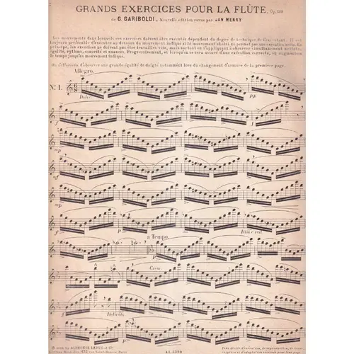 Grands exercices pour flute (edição antiga)