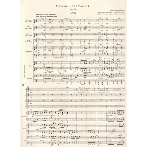 Mass in C major op. 86 - Score