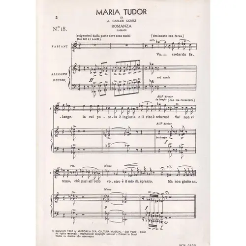 Maria Tudor - Romanza Di Fabiani
