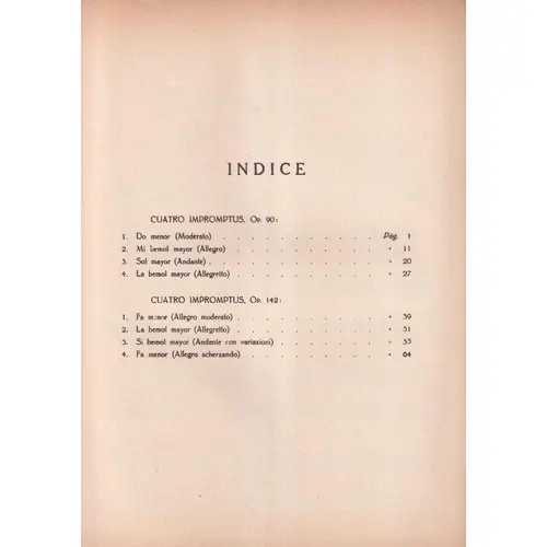 Impromptus - Op.  90,142