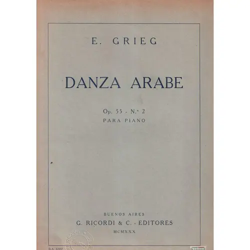 Danza Arabe - Op.  55 N.2