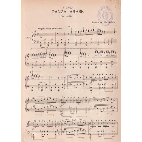 Danza Arabe - Op.  55 N.2