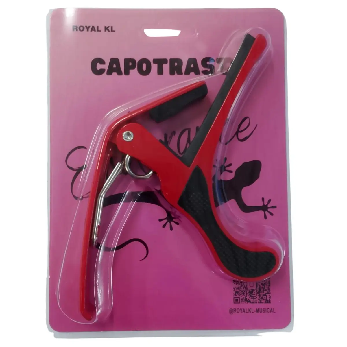 Capotraste Endurance Royal KL CT01-RD vermelho haste longa
