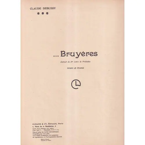Bruyeres pour le piano - 2. Libre De Preludes5