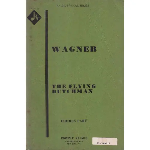 The Flying Dutchman   - Chorus Part