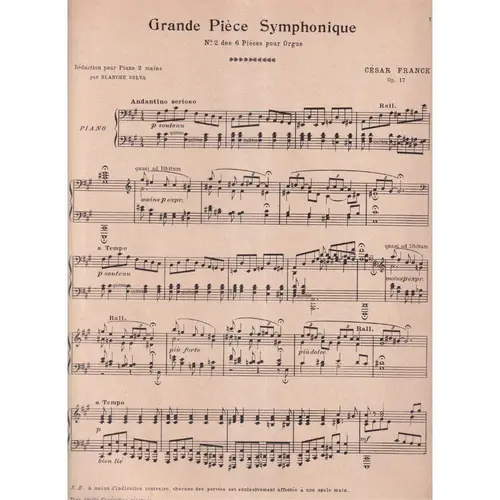 Grande Piece Symphonique N.2 - Op.17  para piano