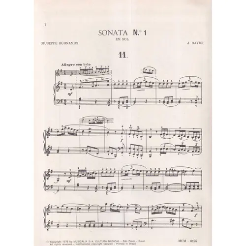 Sonata N.1 Em Sol