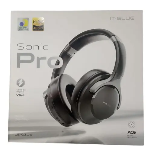 Fone de ouvido bluetooth Sonic Pro 5.4 It Blue LE-0306 branco