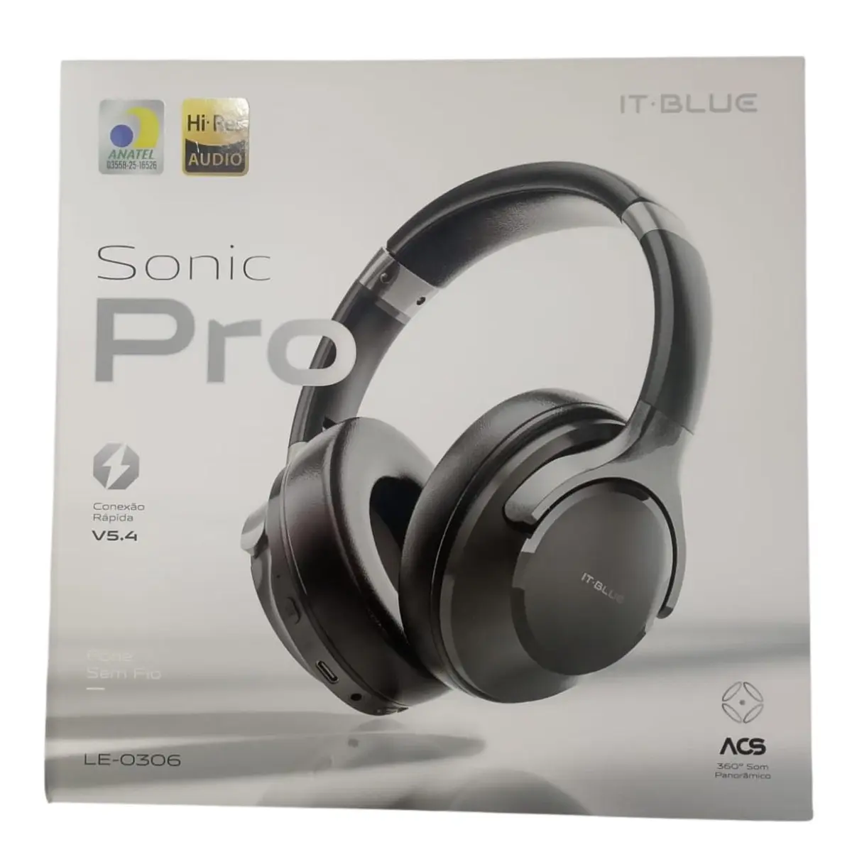 Fone de ouvido bluetooth Sonic Pro 5.4 It Blue LE-0306 branco
