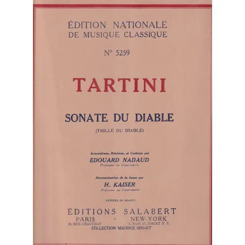 Sonate du Diable (Trille du diable) para violino e piano