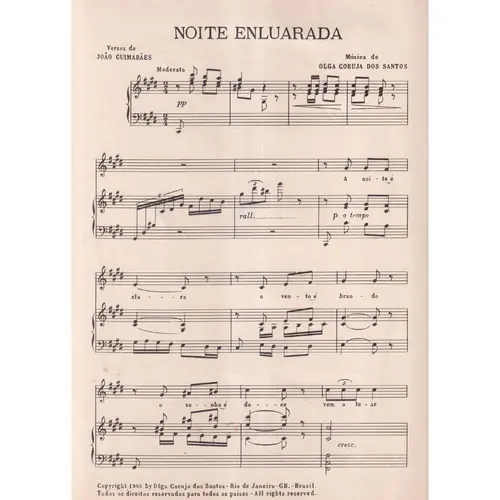 Noite enluarada para canto e piano