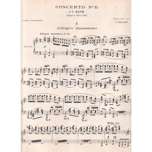 Concerto n.II pour piano (d'apres Vivaldi)