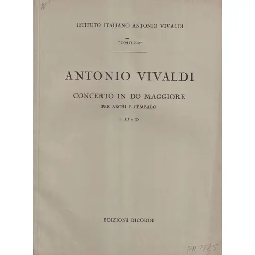 Concerto In Do Mag.T.200-F.XI N.25