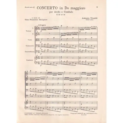 Concerto In Do Mag.T.200-F.XI N.25