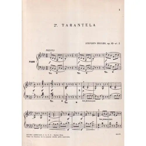 2 A Tarantela Op.85 N.2