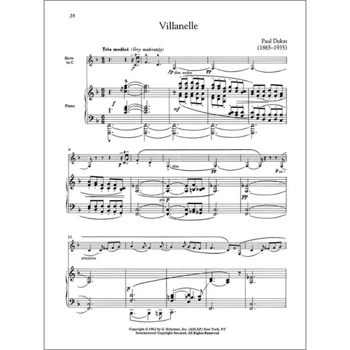 The Horn Collection - Intermediate To Advanced Level