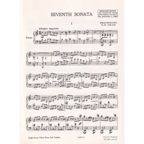 Sonata N.7 - Op.83